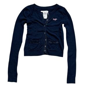 Hollister Vintage Navy Blue Cardigan